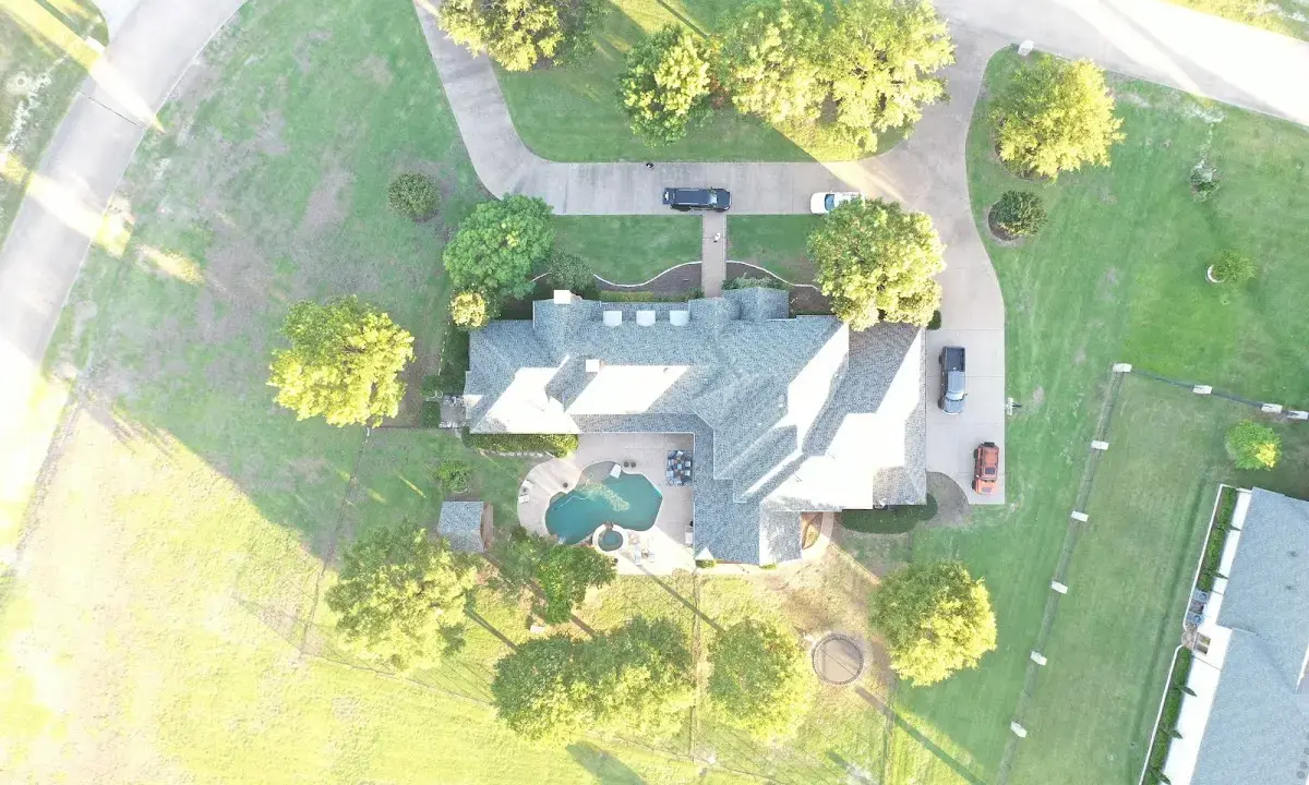 New shingle roof installation on a home in Tuttle